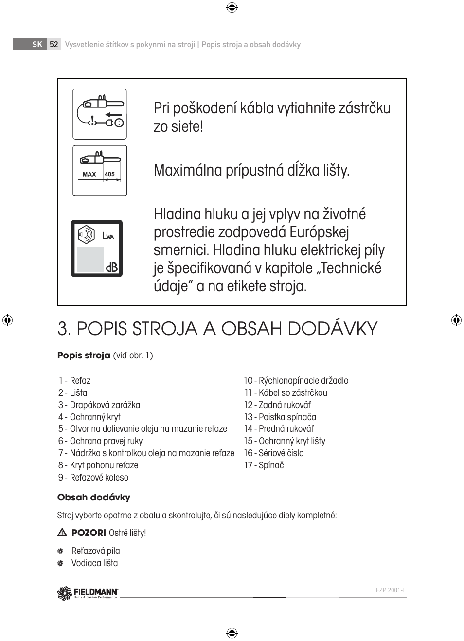 Fieldmann FZP 2001-E User Manual | Page 52 / 134