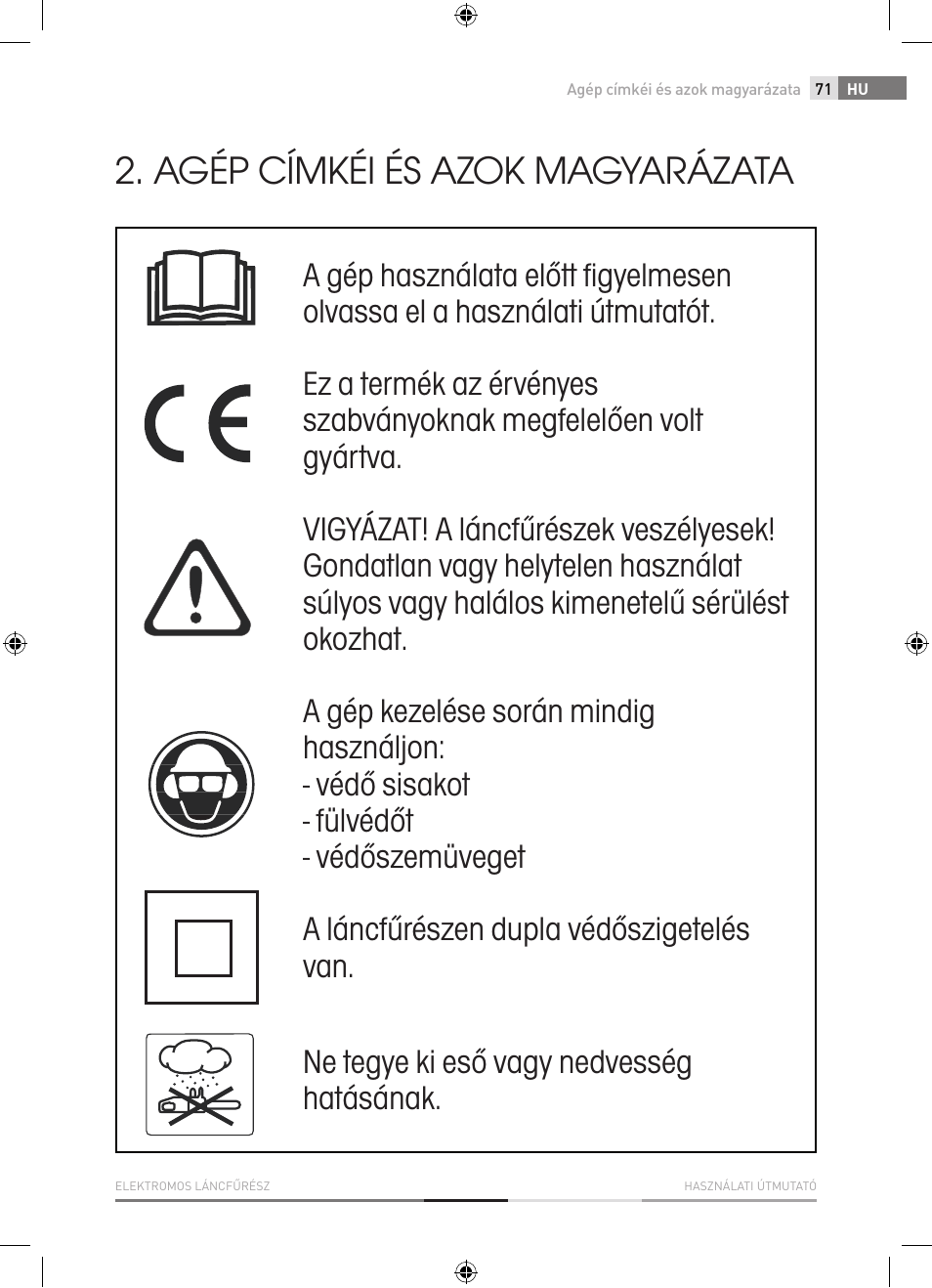 Agép címkéi és azok magyarázata | Fieldmann FZP 2001-E User Manual | Page 71 / 134