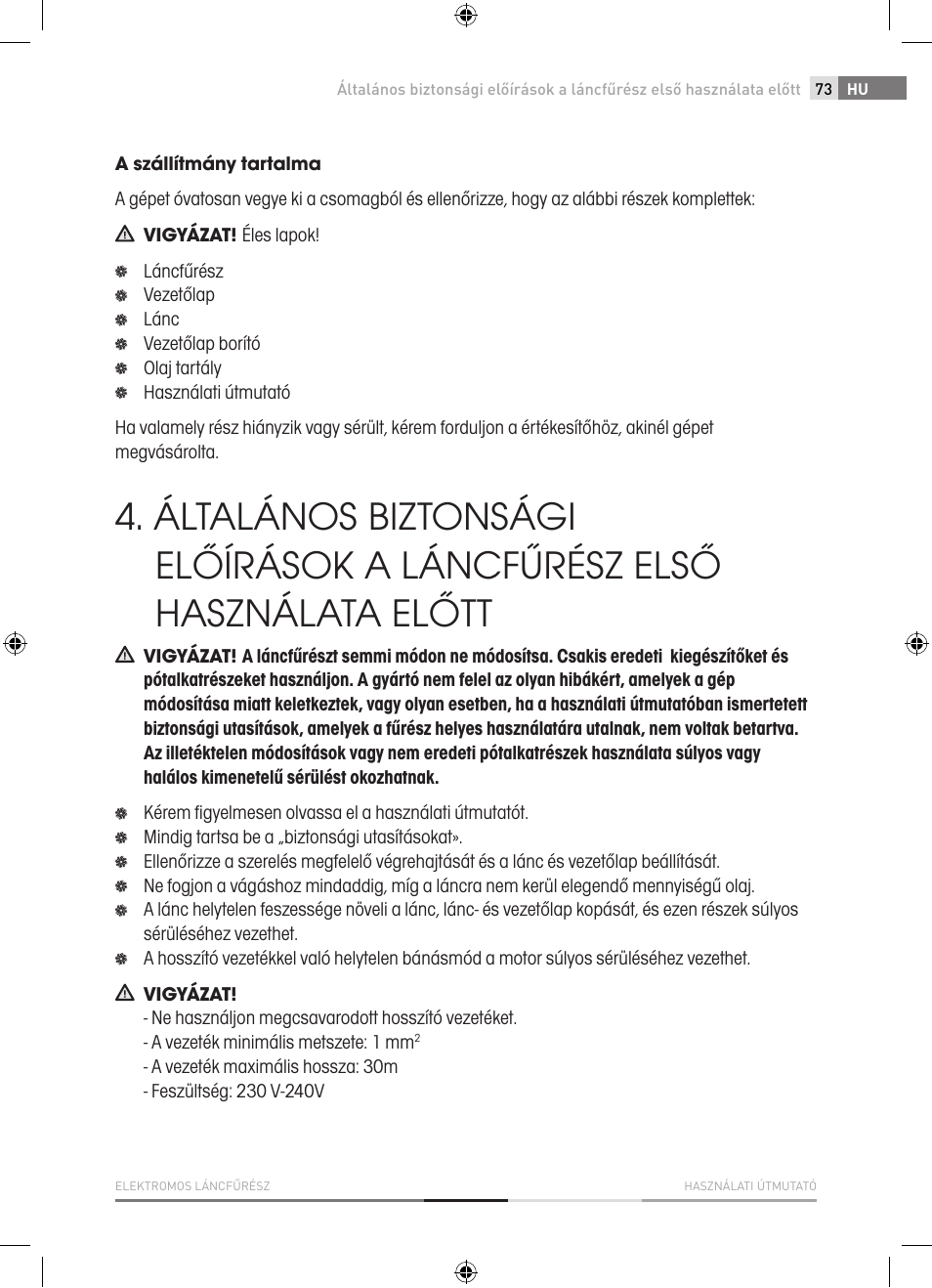 Fieldmann FZP 2001-E User Manual | Page 73 / 134