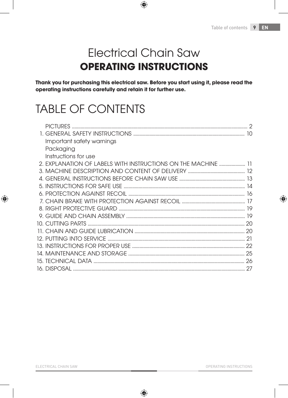 Fieldmann FZP 2001-E User Manual | Page 9 / 134