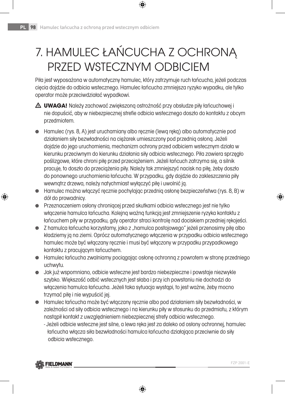 Fieldmann FZP 2001-E User Manual | Page 98 / 134