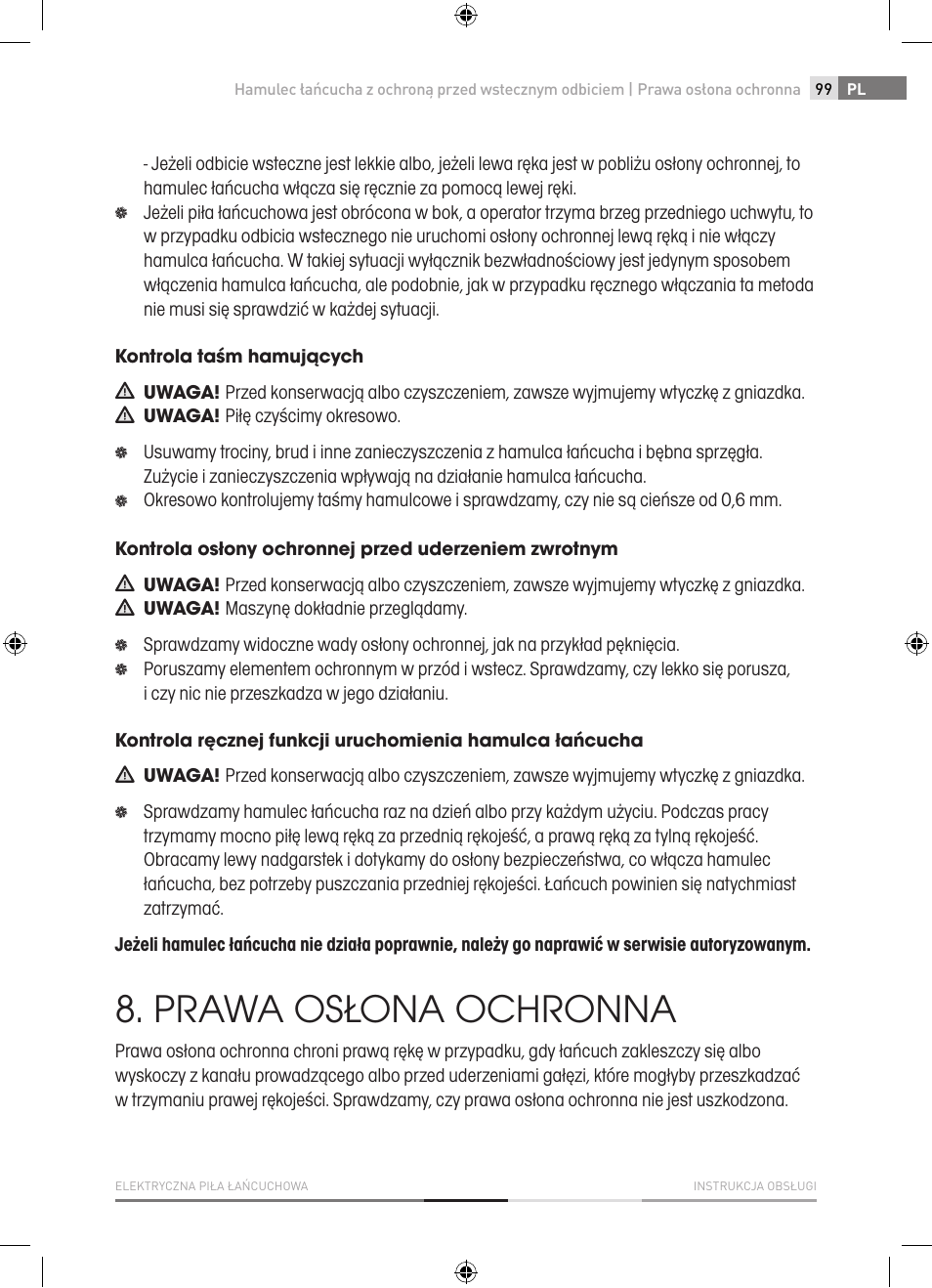 Prawa osłona ochronna | Fieldmann FZP 2001-E User Manual | Page 99 / 134