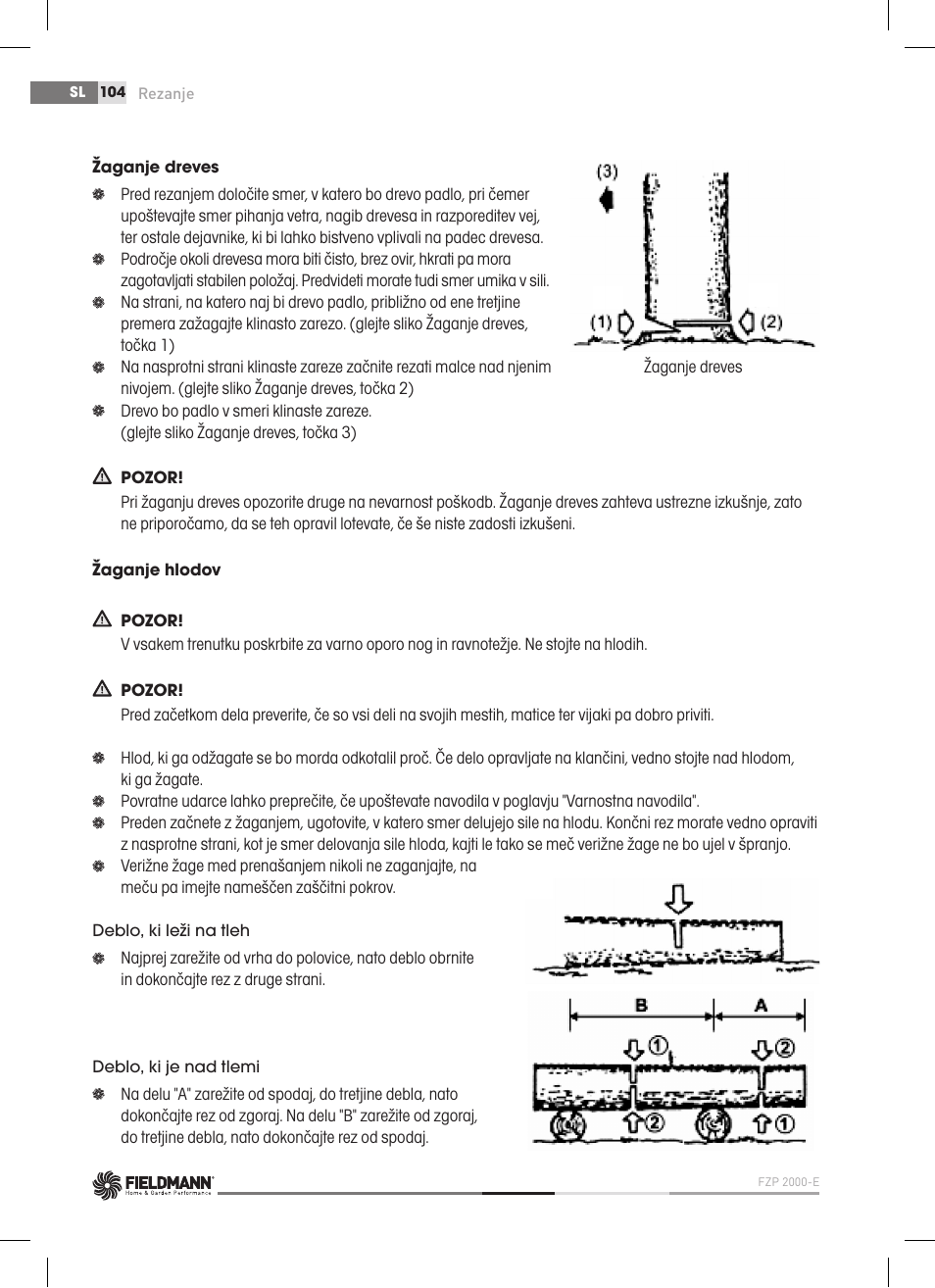 Fieldmann FZP 2000-E User Manual | Page 104 / 120