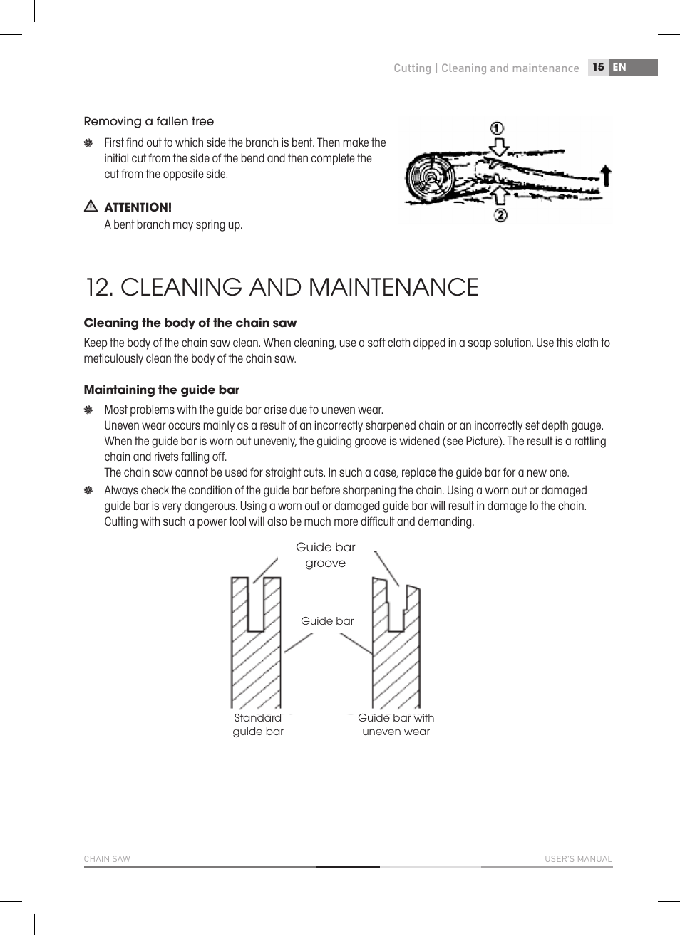 Cleaning and maintenance | Fieldmann FZP 2000-E User Manual | Page 15 / 120