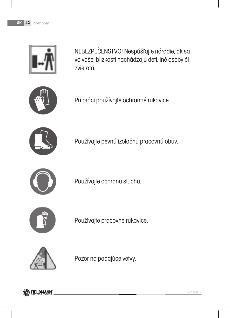 Fieldmann FZP 2000-E User Manual | Page 42 / 120