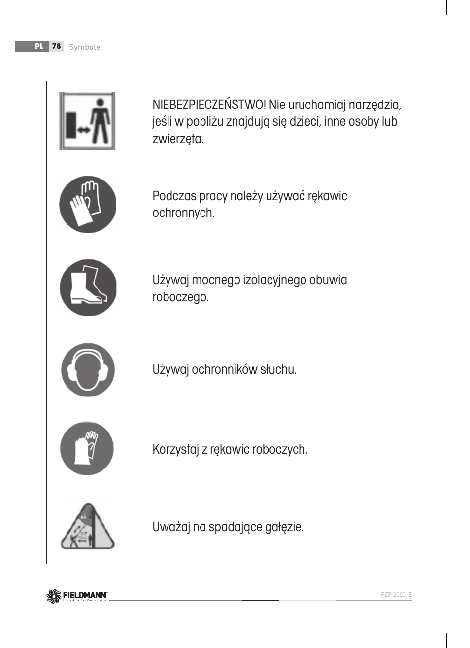 Fieldmann FZP 2000-E User Manual | Page 78 / 120
