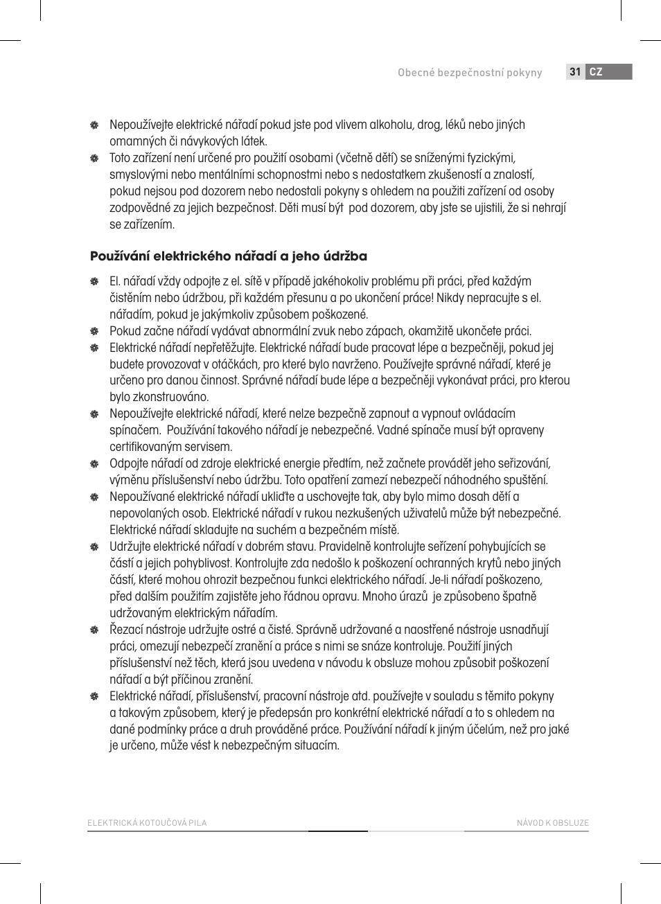 Fieldmann FDK 2002-E User Manual | Page 31 / 122