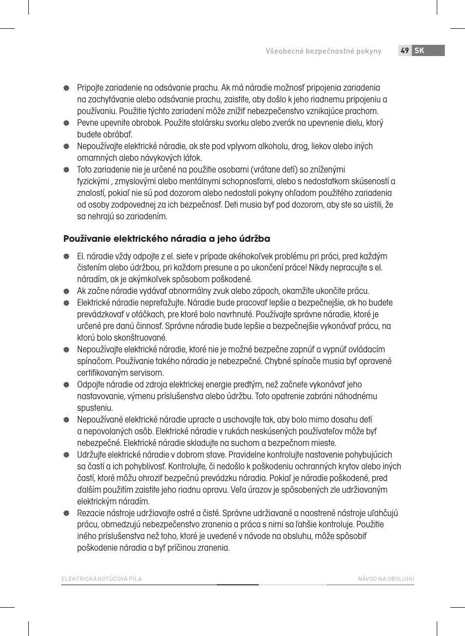 Fieldmann FDK 2002-E User Manual | Page 49 / 122