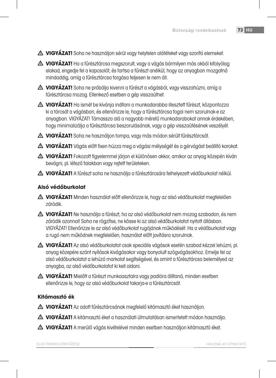 Fieldmann FDK 2002-E User Manual | Page 73 / 122