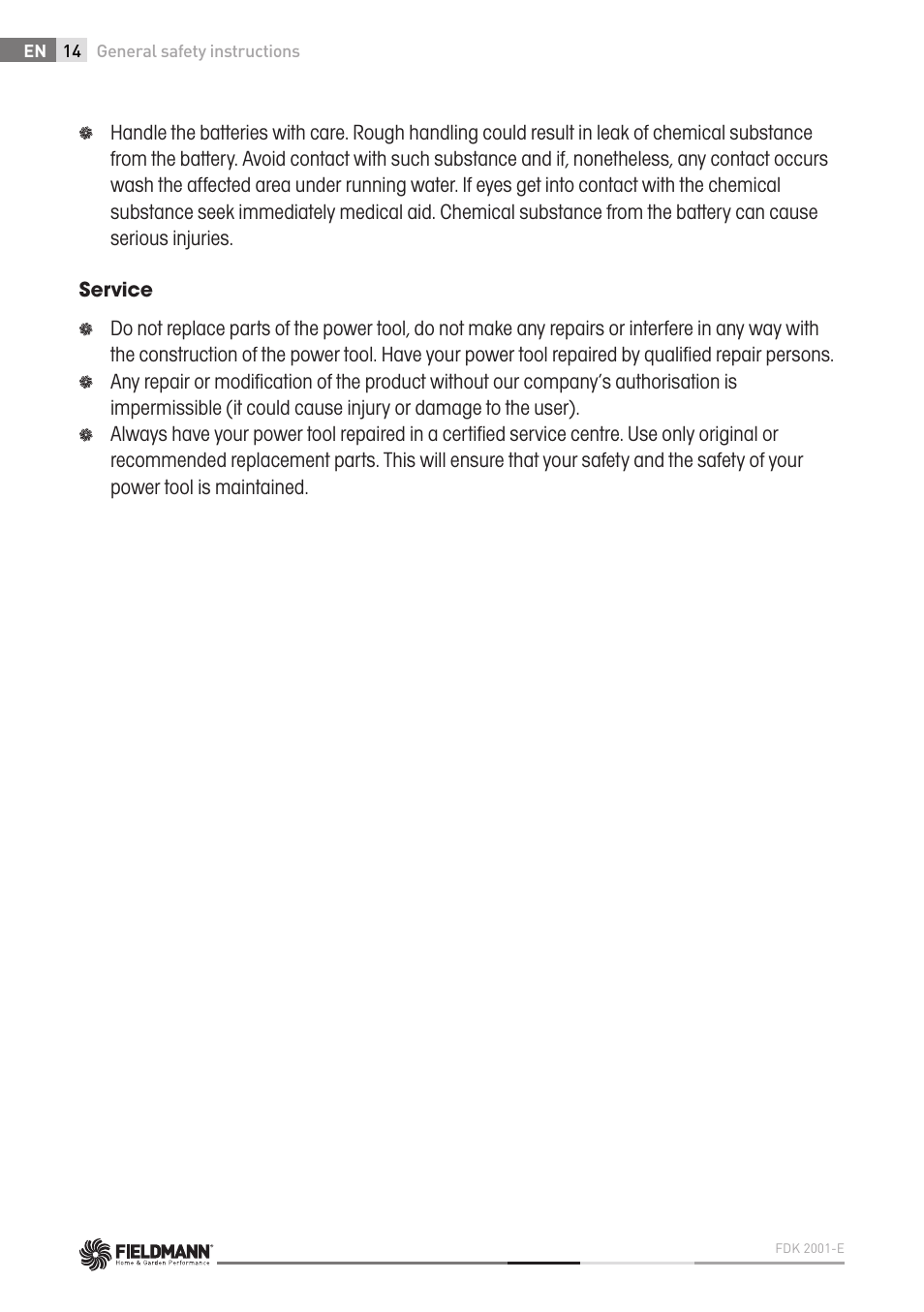Fieldmann FDK 2001-E User Manual | Page 14 / 122