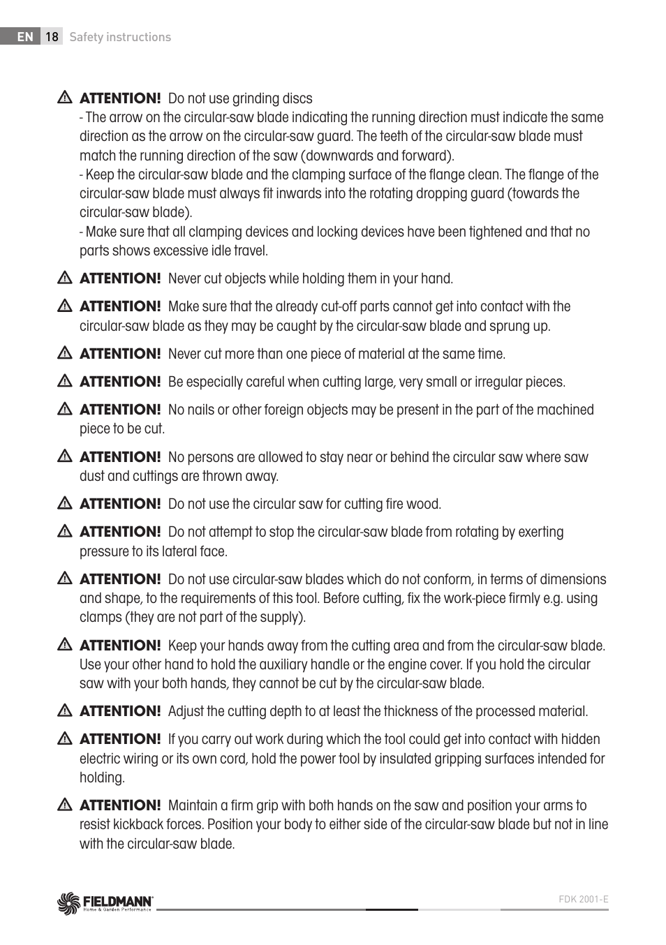 Fieldmann FDK 2001-E User Manual | Page 18 / 122