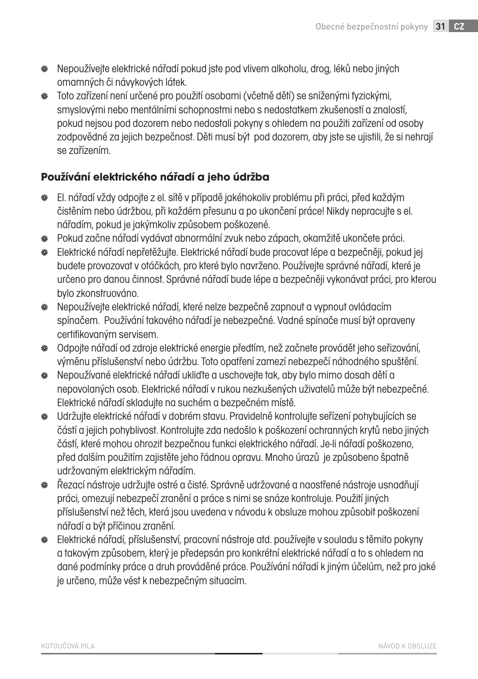Fieldmann FDK 2001-E User Manual | Page 31 / 122