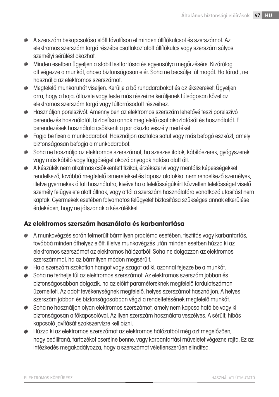 Fieldmann FDK 2001-E User Manual | Page 67 / 122