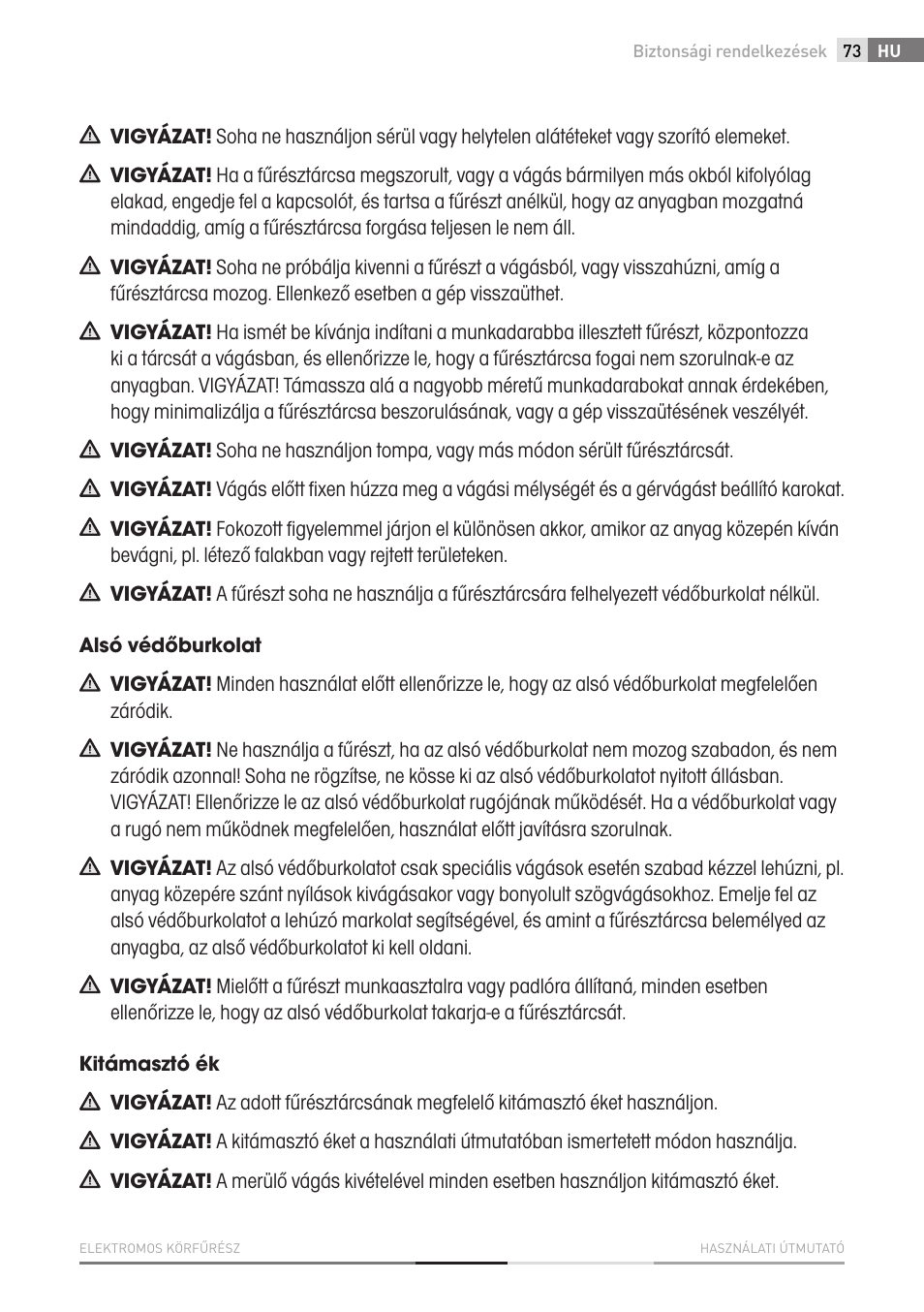 Fieldmann FDK 2001-E User Manual | Page 73 / 122