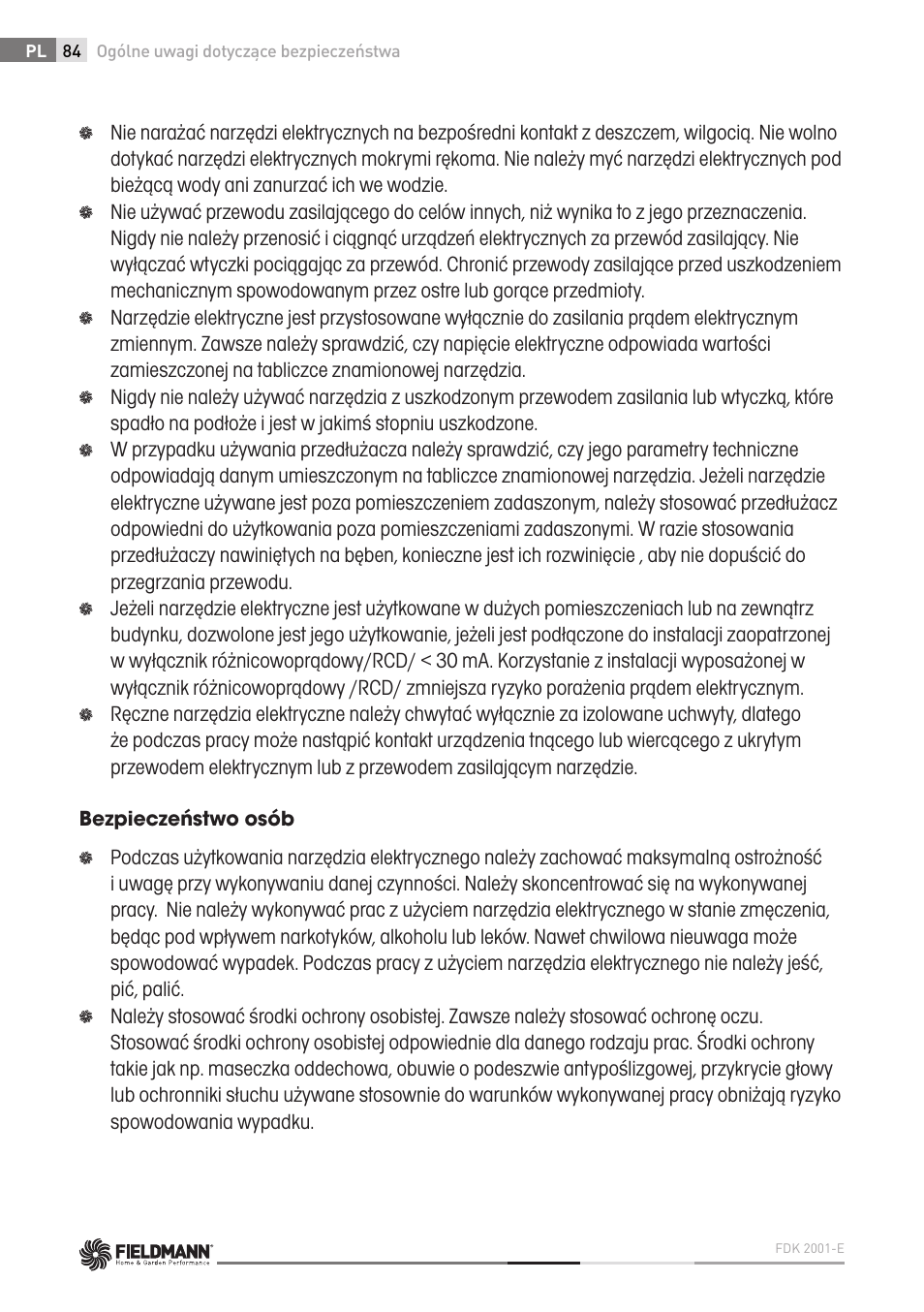 Fieldmann FDK 2001-E User Manual | Page 84 / 122