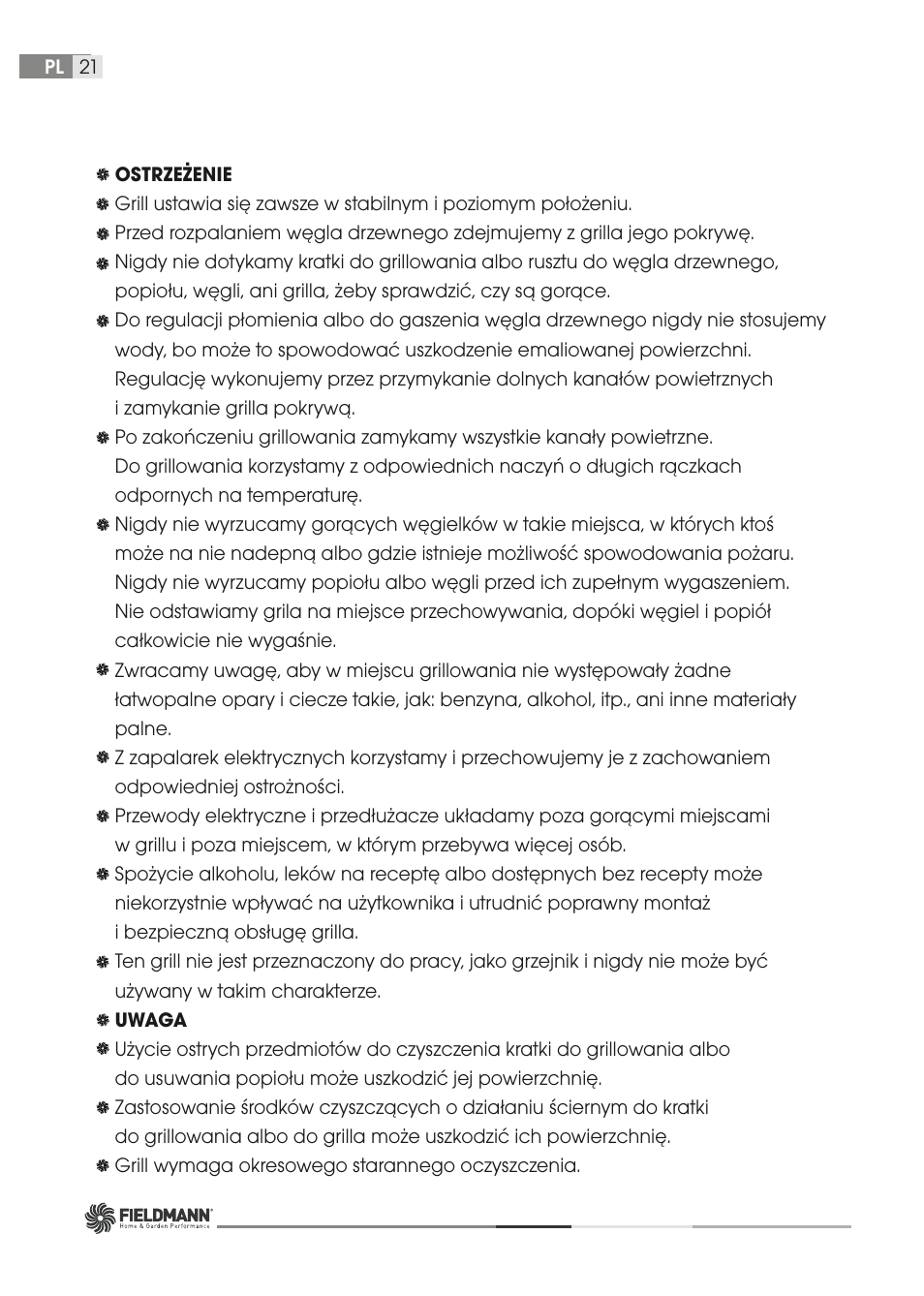 Fieldmann FZG 1006 User Manual | Page 21 / 58