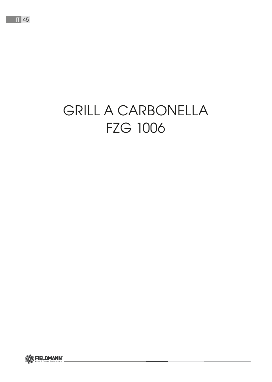 Grill a carbonella fzg 1006 | Fieldmann FZG 1006 User Manual | Page 45 / 58