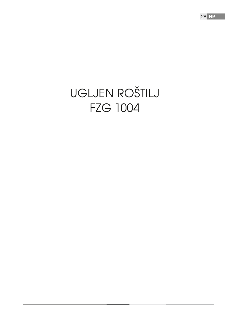 Ugljen roštilj fzg 1004 | Fieldmann FZG 1004 User Manual | Page 28 / 60