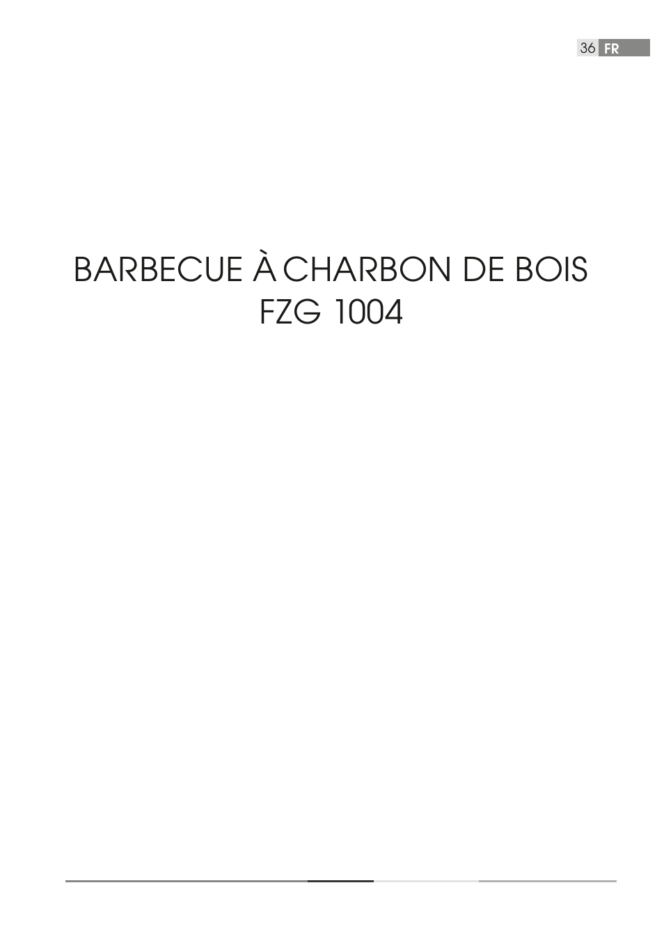 Barbecue à, Charbon de bois fzg 1004 | Fieldmann FZG 1004 User Manual | Page 36 / 60
