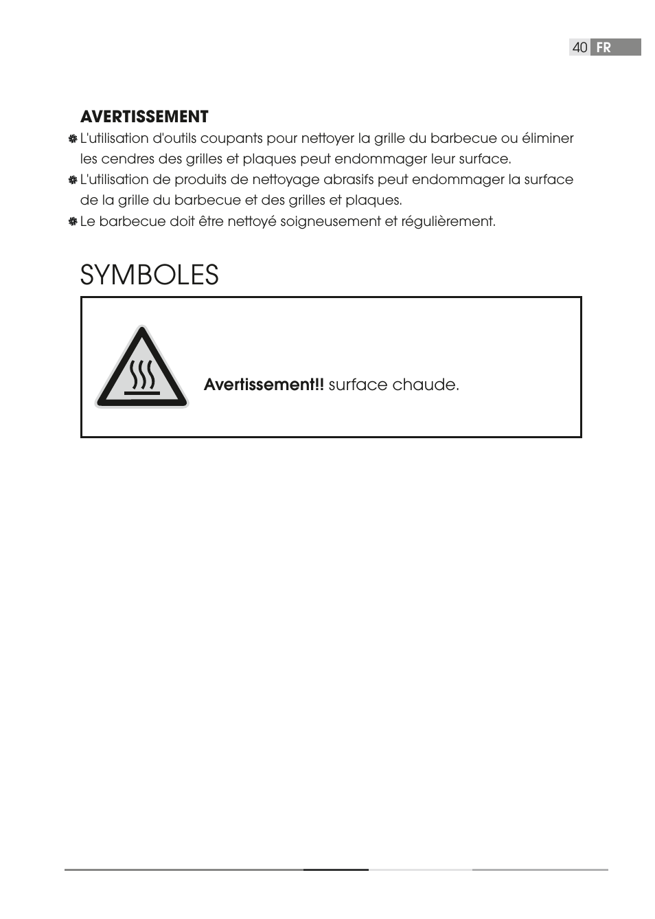 Symboles | Fieldmann FZG 1003 User Manual | Page 40 / 54