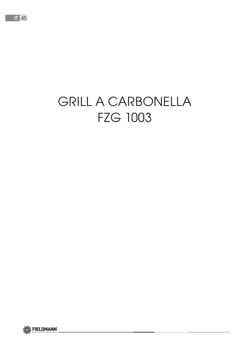 Grill a carbonella fzg 1003 | Fieldmann FZG 1003 User Manual | Page 45 / 54