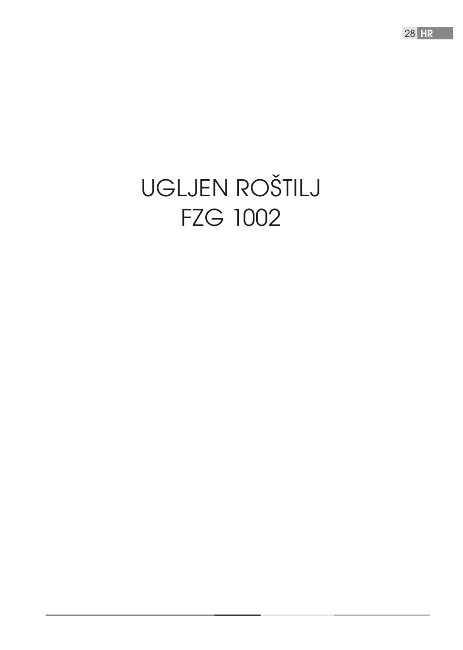 Ugljen roštilj fzg 1002 | Fieldmann FZG 1002 User Manual | Page 28 / 58