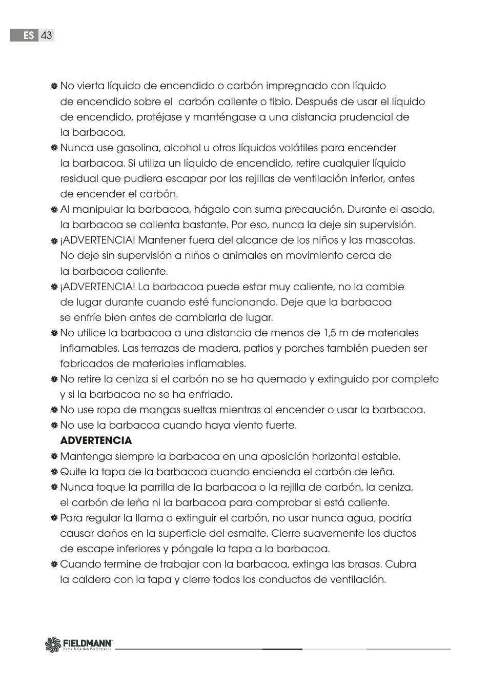 Fieldmann FZG 1001 User Manual | Page 43 / 54