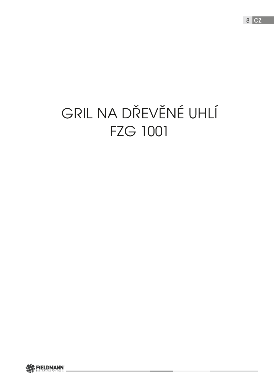 Gril na dřevěné uhlí fzg 1001 | Fieldmann FZG 1001 User Manual | Page 8 / 54