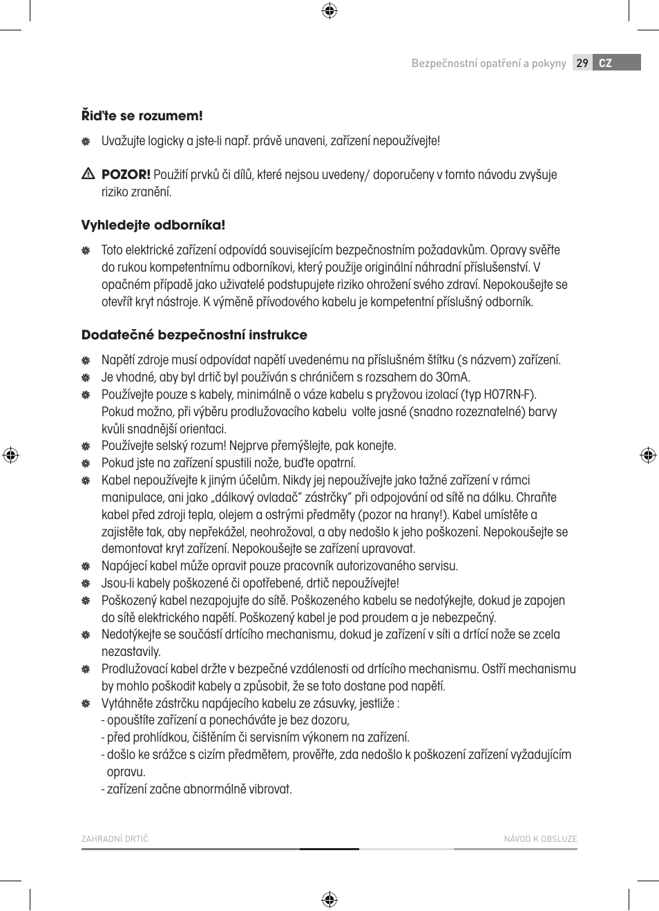 Fieldmann FZD 4010-E User Manual | Page 29 / 116
