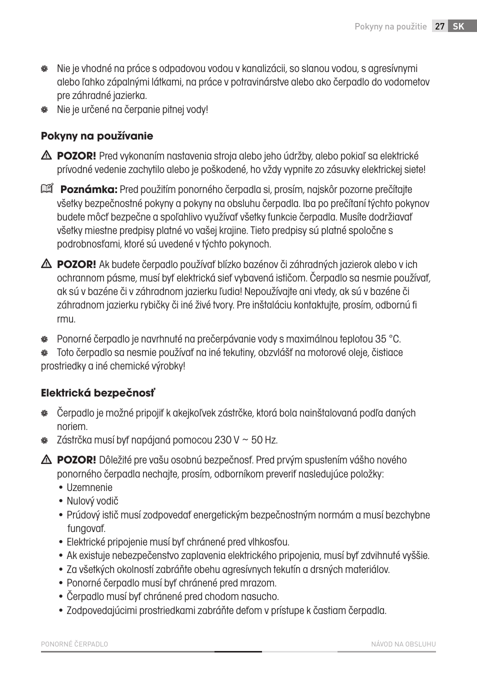Fieldmann FVC 4001 EK User Manual | Page 27 / 126
