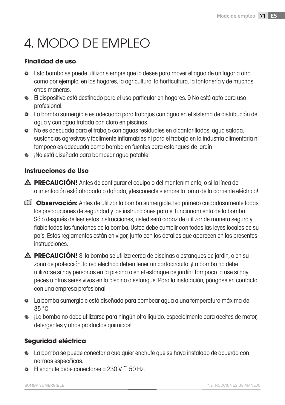 Modo de empleo | Fieldmann FVC 4001 EK User Manual | Page 71 / 126