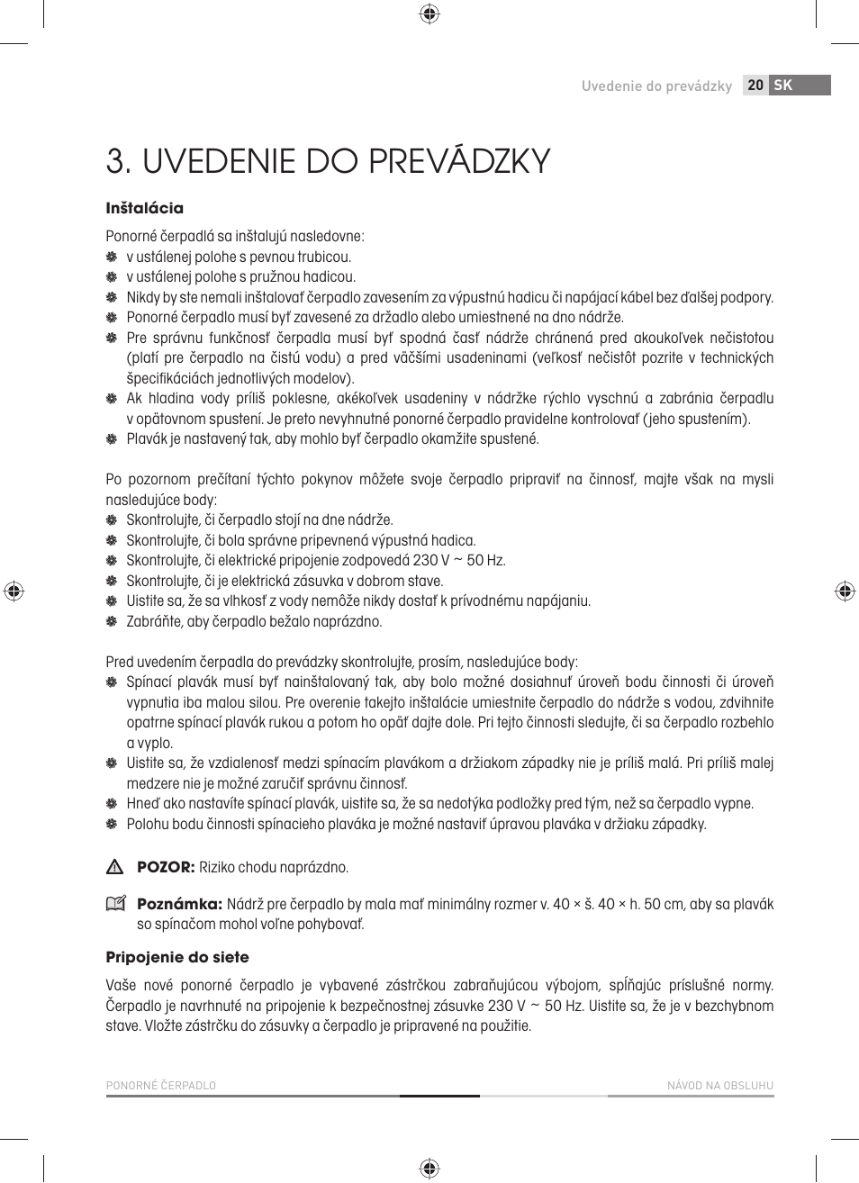 Uvedenie do prevádzky | Fieldmann FVC 2001-EC User Manual | Page 21 / 60