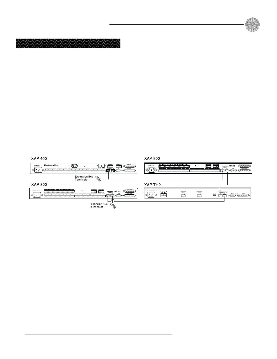 Expansion bus connections, Networking units | ClearOne comm XAPTM 800 User Manual | Page 17 / 149