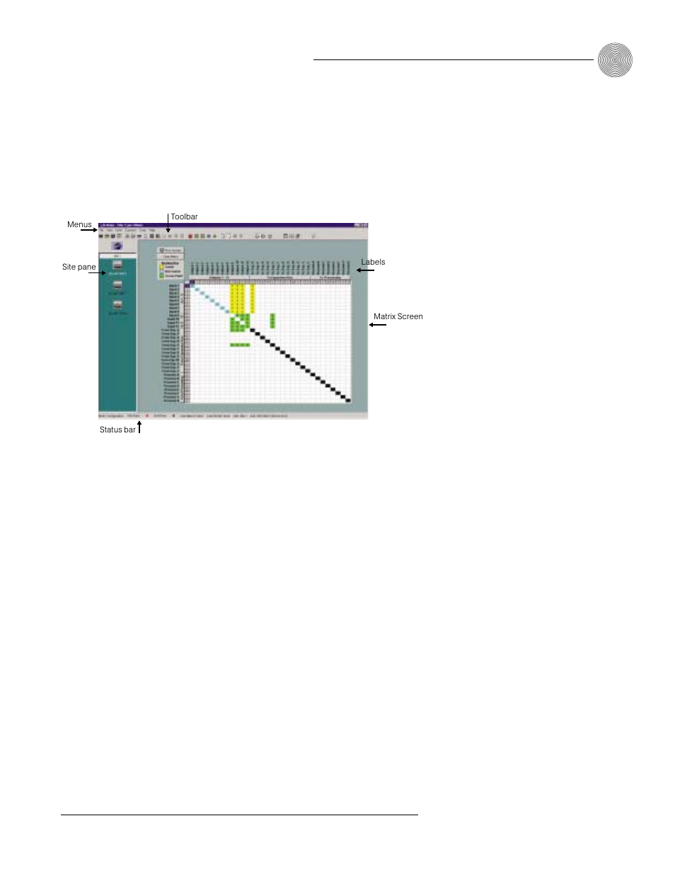 Matrix screen, System configuration ~ g-ware screens | ClearOne comm XAPTM 800 User Manual | Page 35 / 149