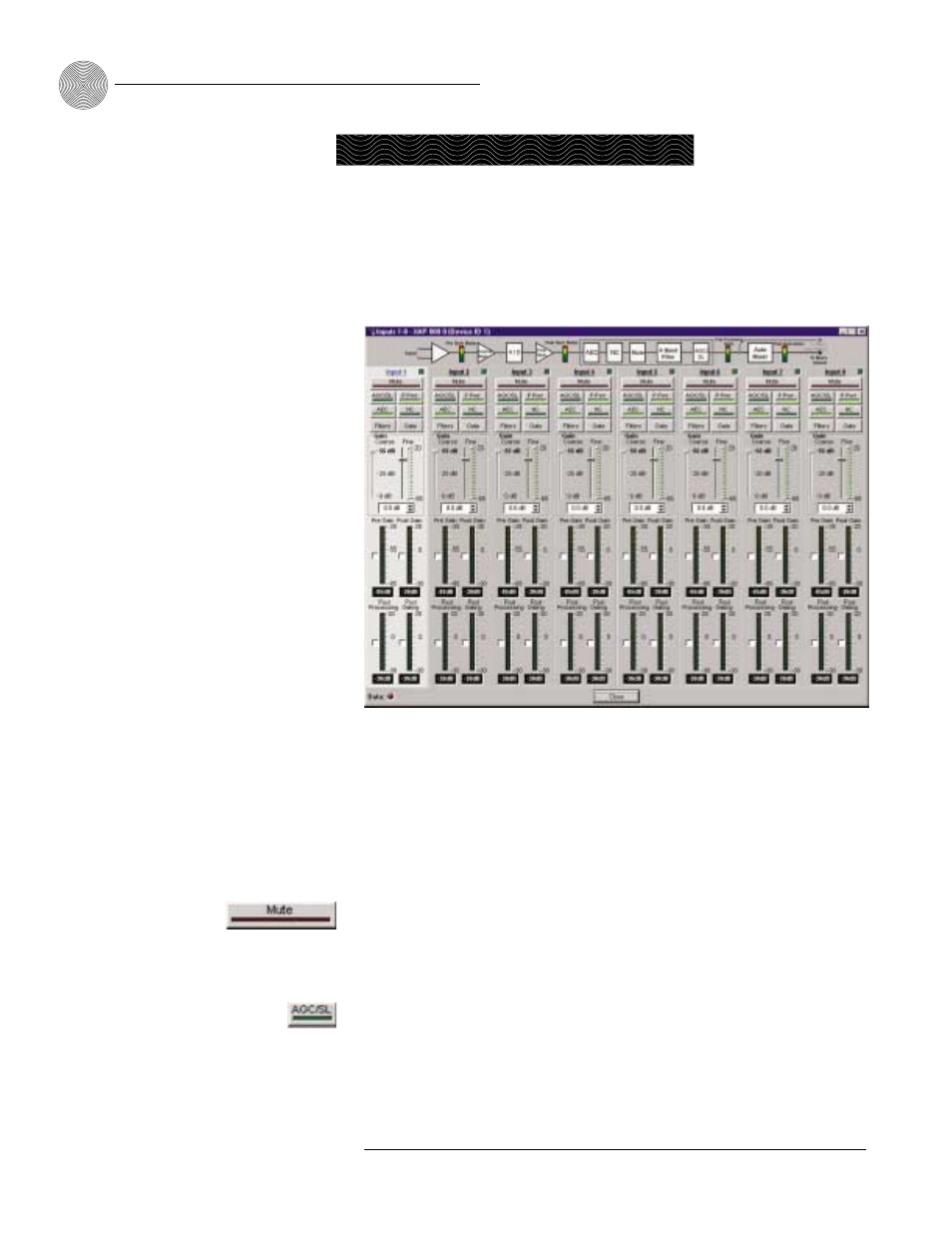 Inputs 1–8, Inputs and outputs | ClearOne comm XAPTM 800 User Manual | Page 38 / 149