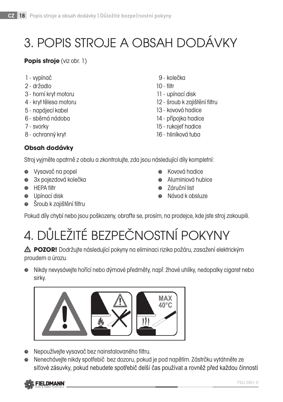 Fieldmann FDU 2001-E User Manual | Page 18 / 62