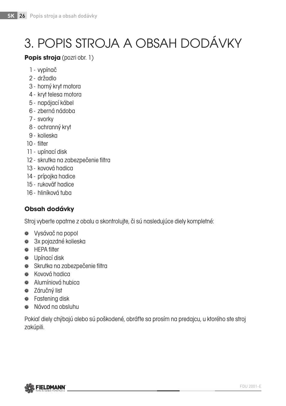 Fieldmann FDU 2001-E User Manual | Page 26 / 62