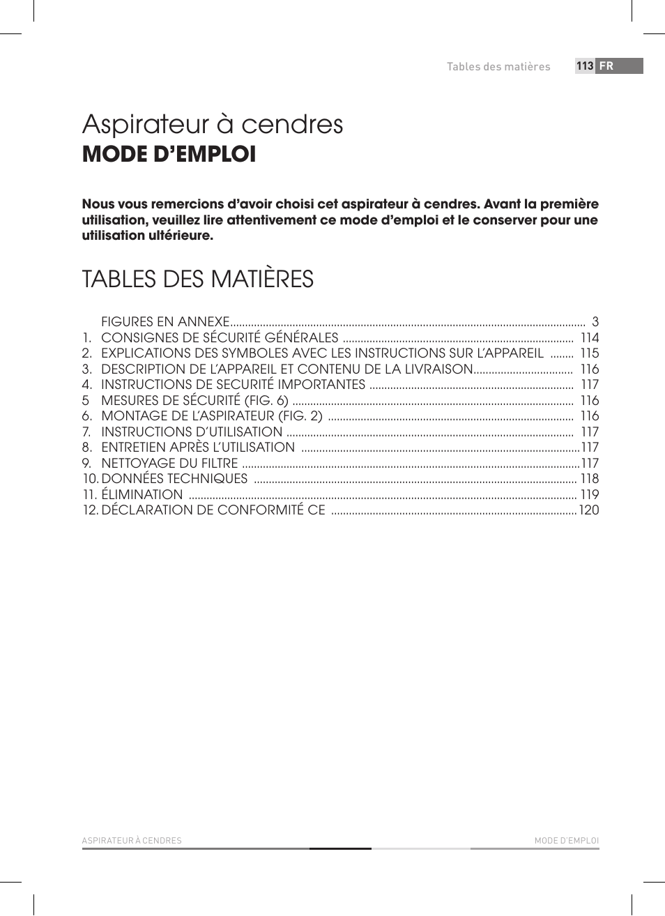 Fieldmann FDU 2002-E User Manual | Page 113 / 148