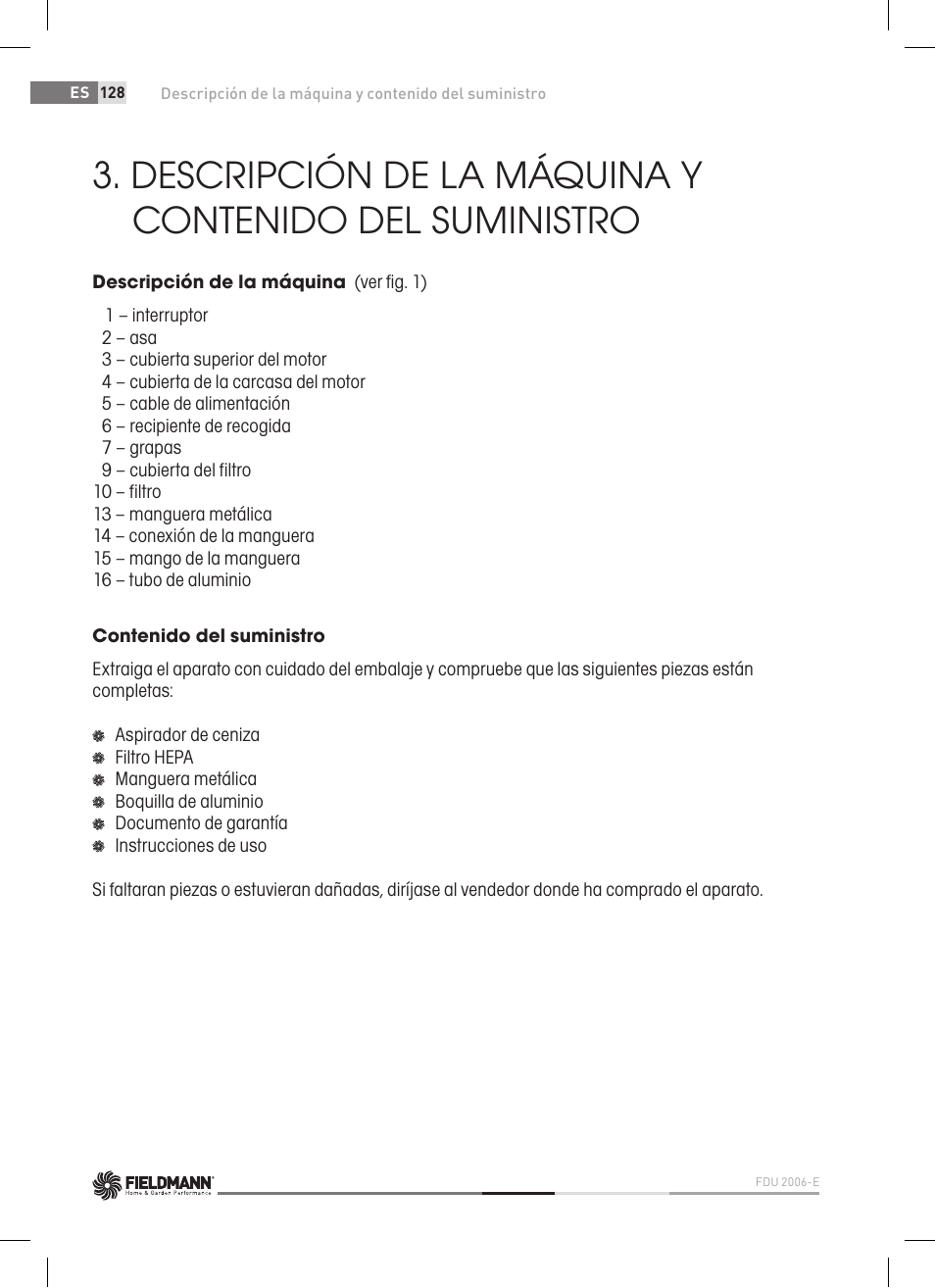 Fieldmann FDU 2006-E User Manual | Page 128 / 148