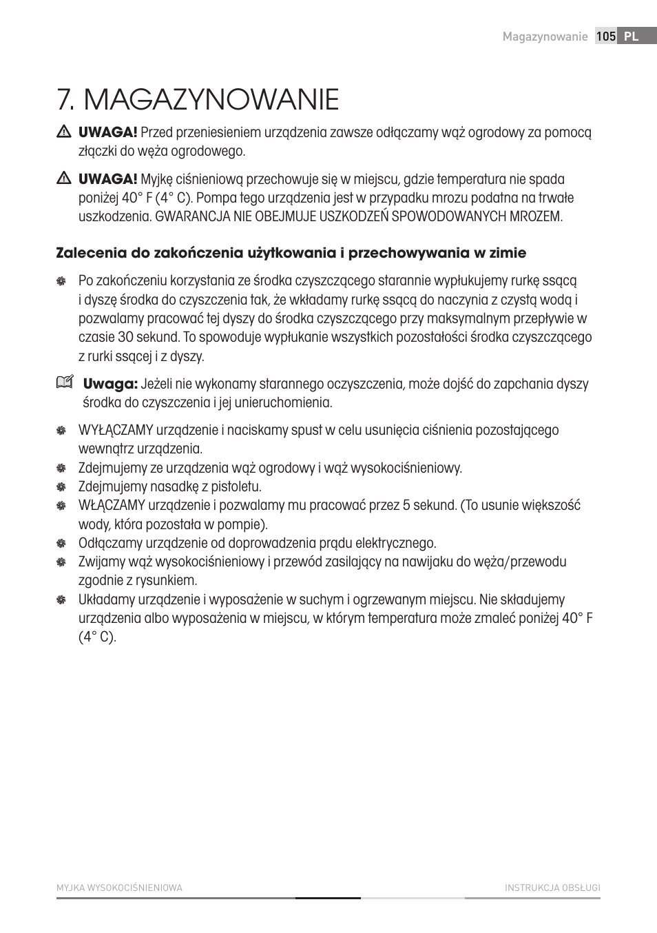 Magazynowanie | Fieldmann FDW 2003-E User Manual | Page 105 / 302