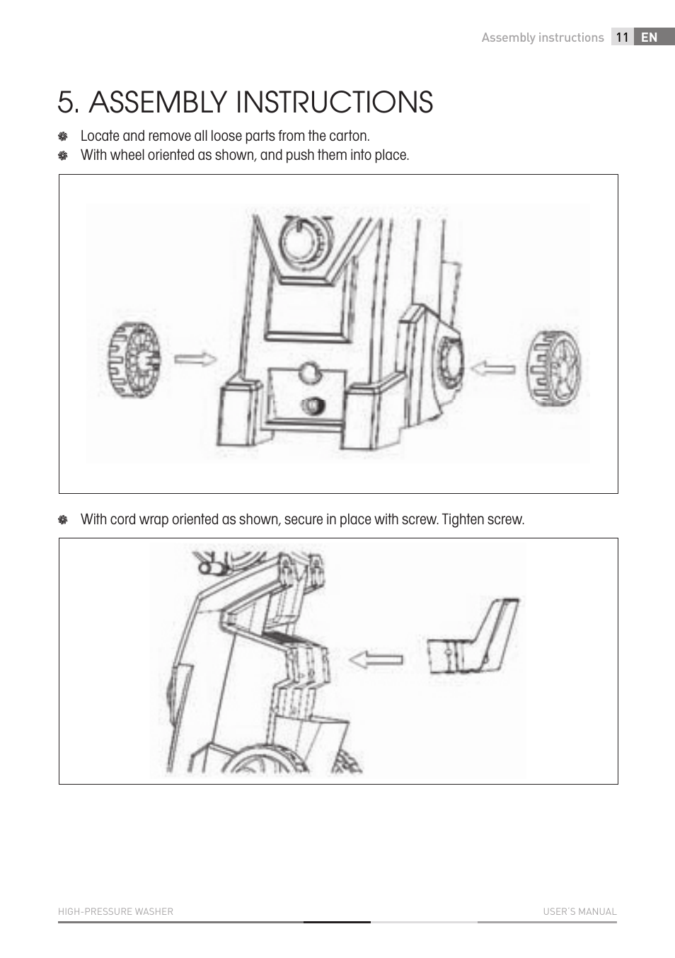 Assembly instructions | Fieldmann FDW 2003-E User Manual | Page 11 / 302