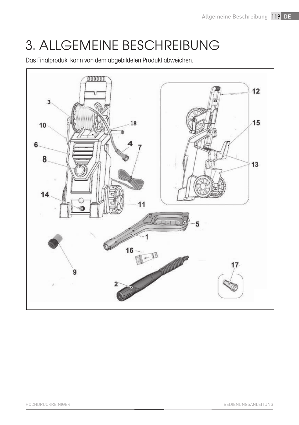 Allgemeine beschreibung | Fieldmann FDW 2003-E User Manual | Page 119 / 302