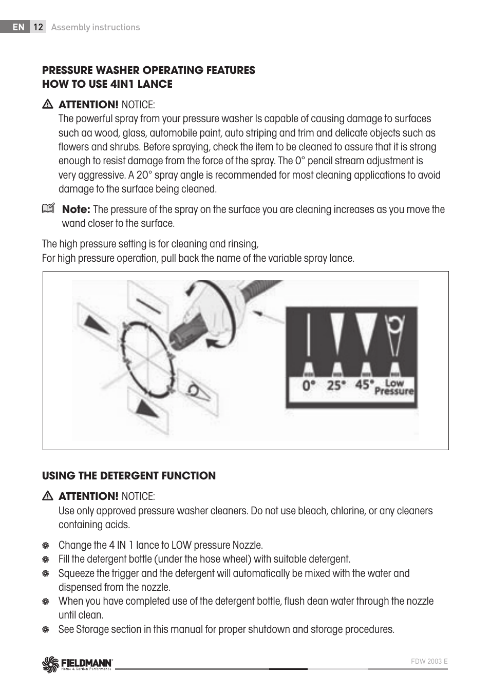 Fieldmann FDW 2003-E User Manual | Page 12 / 302