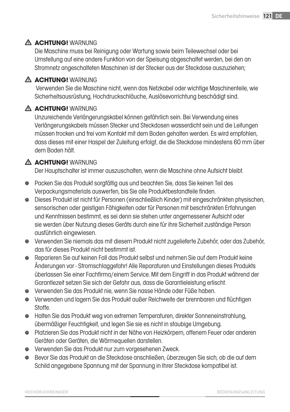 Fieldmann FDW 2003-E User Manual | Page 121 / 302