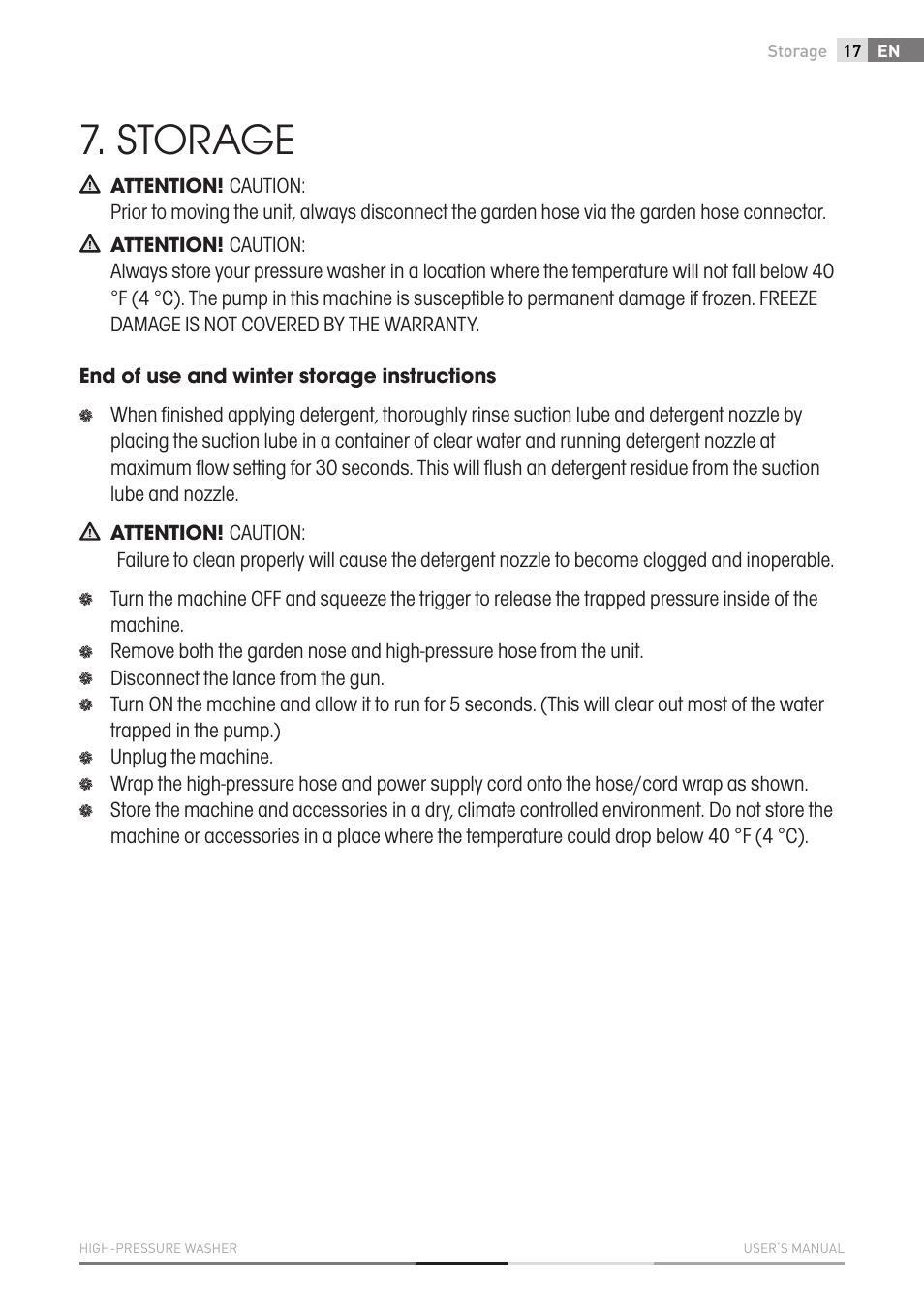 Storage | Fieldmann FDW 2003-E User Manual | Page 17 / 302