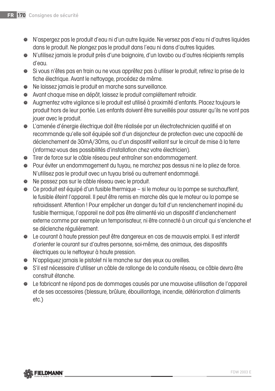 Fieldmann FDW 2003-E User Manual | Page 170 / 302
