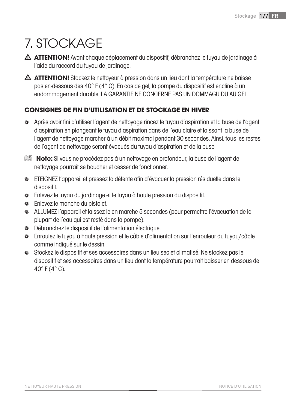 Stockage | Fieldmann FDW 2003-E User Manual | Page 177 / 302
