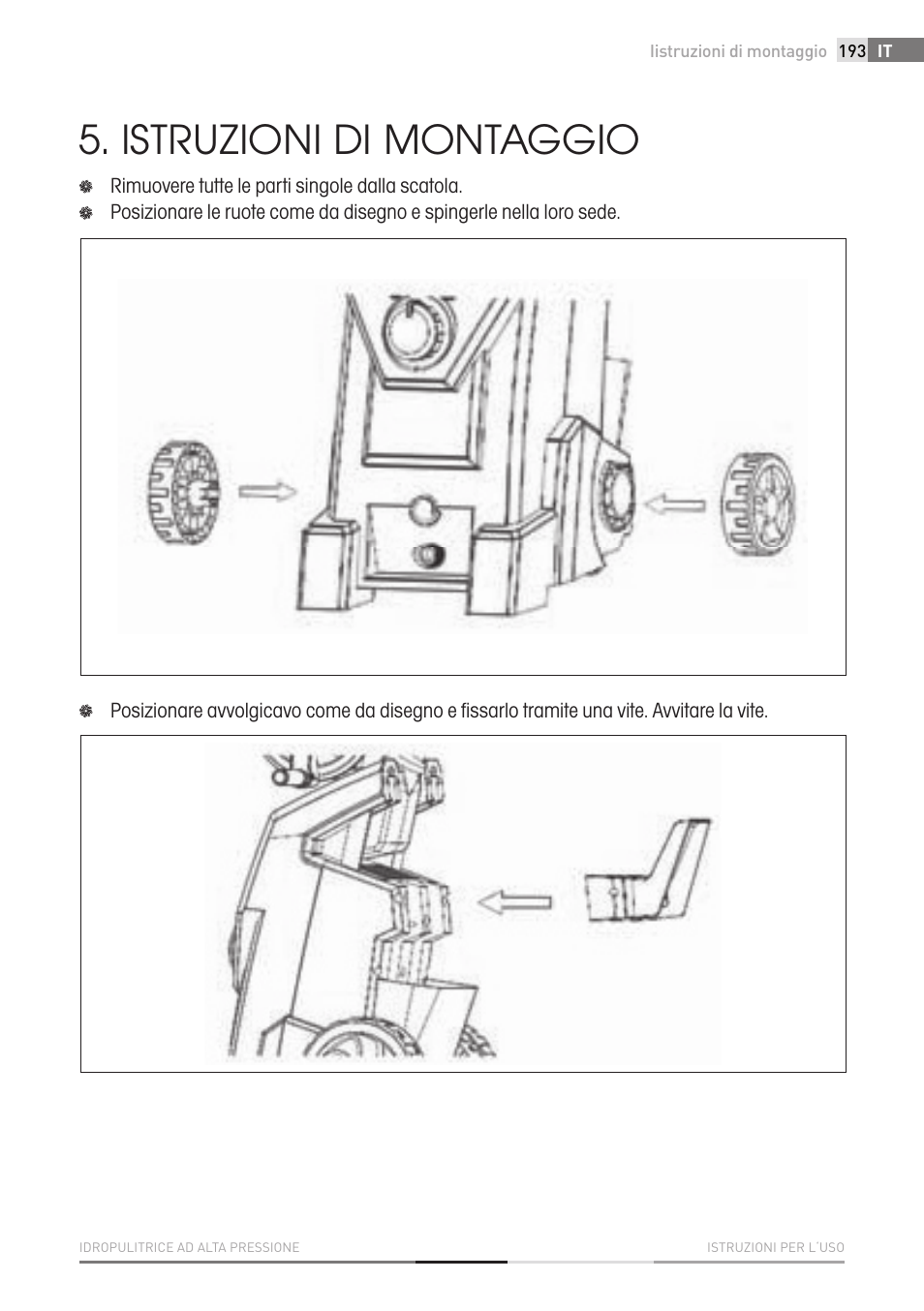 Istruzioni di montaggio | Fieldmann FDW 2003-E User Manual | Page 193 / 302