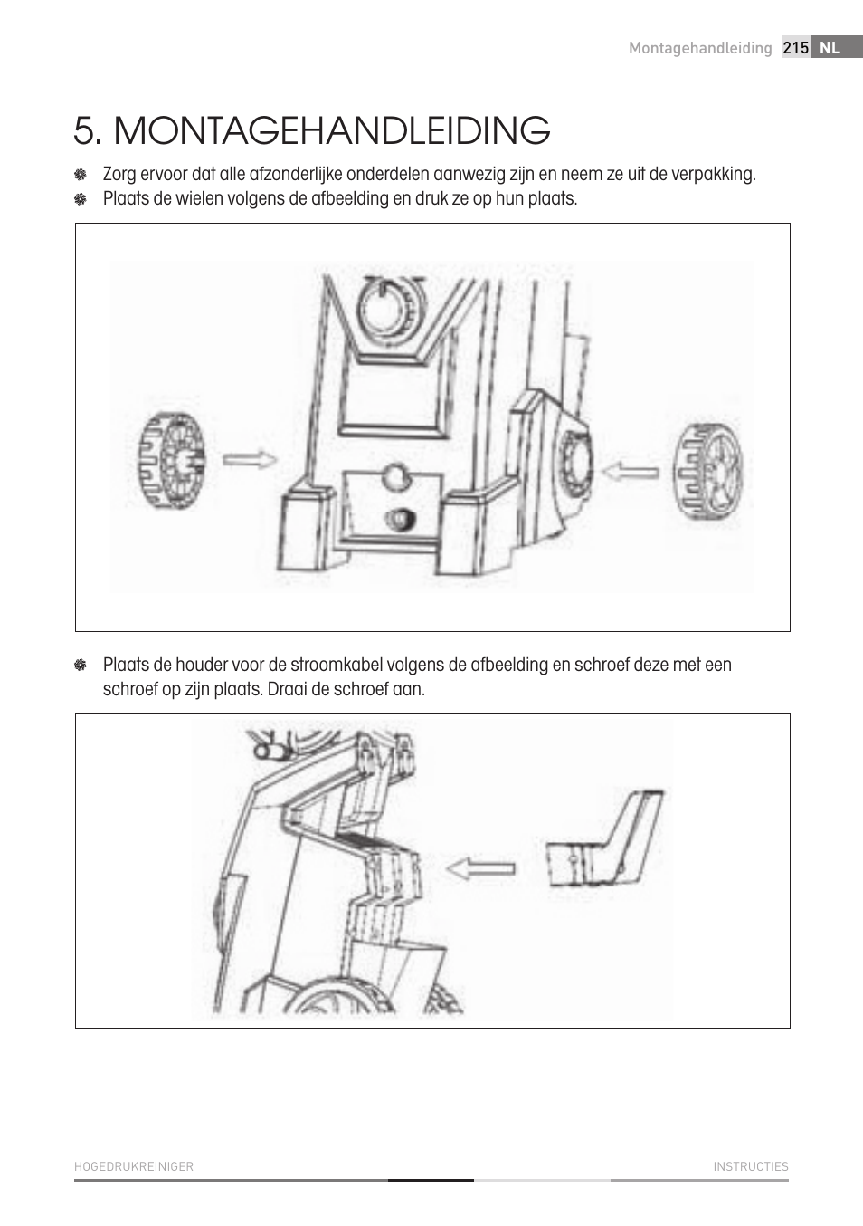 Montagehandleiding | Fieldmann FDW 2003-E User Manual | Page 215 / 302