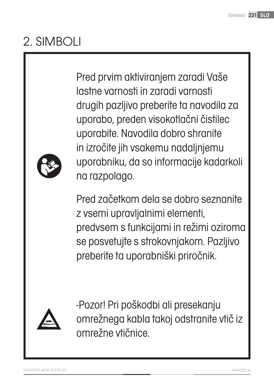 Simboli | Fieldmann FDW 2003-E User Manual | Page 231 / 302